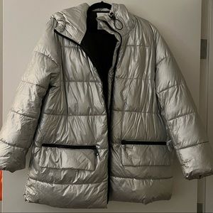 Zara silver puffer. Limited edition